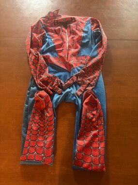 Amazon Red and Blue Spider-Style Kids Costume Bodysuit